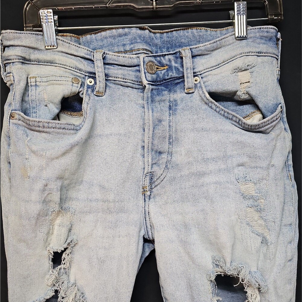 H&M Low Waist 29x30 Skinny Jeans Wash Distressed